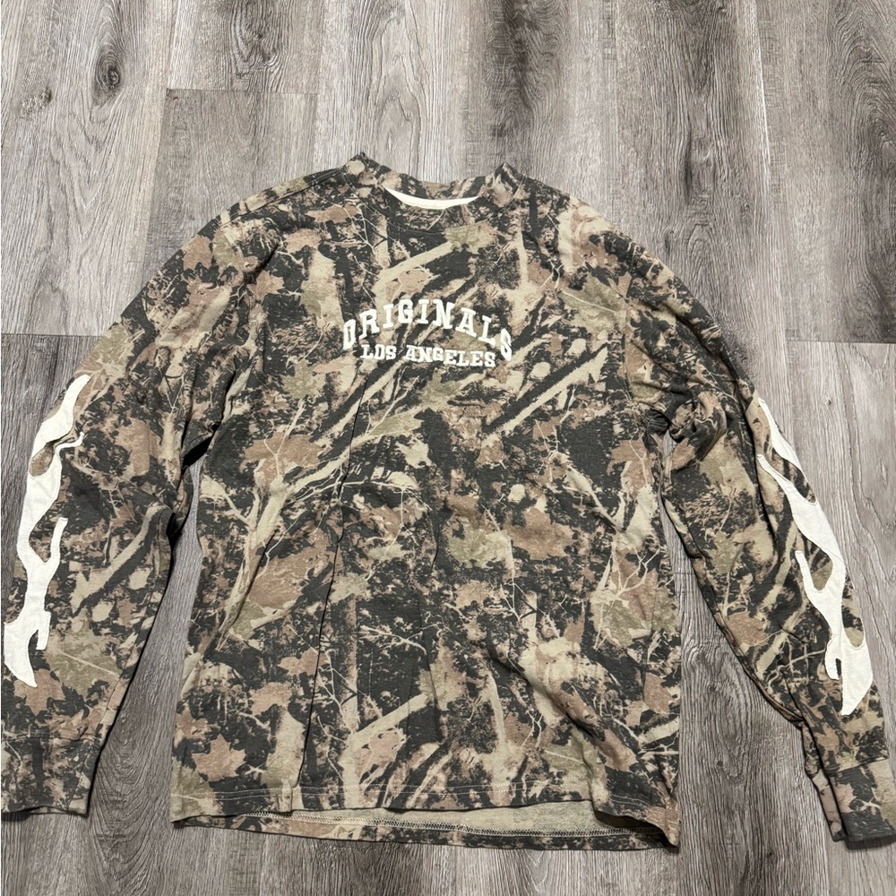 Original Los Angeles Camo Long Sleeve Shirt Size Large